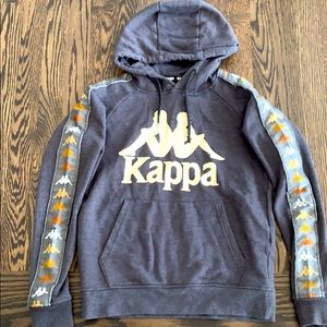 Boys Kappa hoodie-grey/cream XS